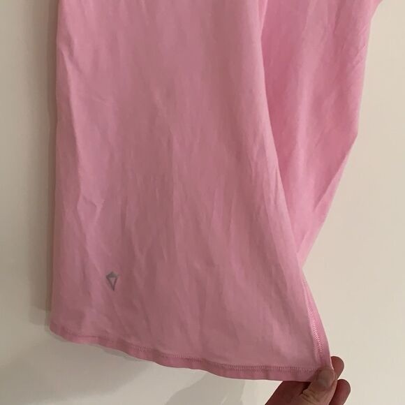 Ivivva (by lululemon) Cotton Tank Top Back Slit Light Pink Sz14 - Picture 7 of 12